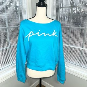 PINK Off-shoulder Sweatsirt